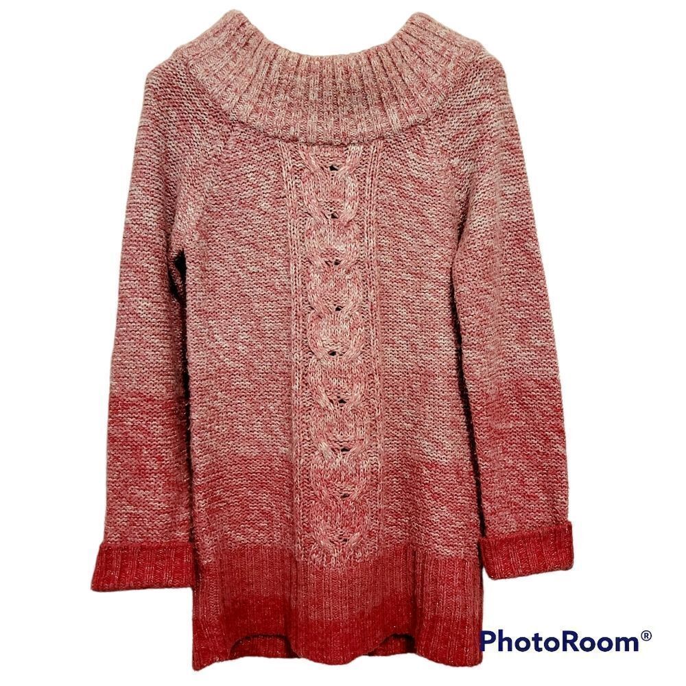 2/$20 Vintage pink purple sweater wool